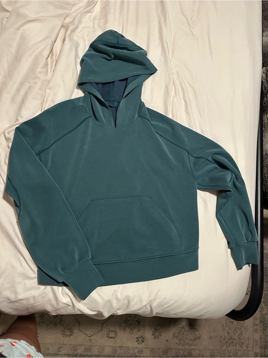 lululemon athletica Tops - Super soft Lululemon Teal Hooded Pullover Sweatshirt